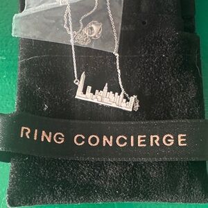 Ring Concierge Silver Cityscape Necklace